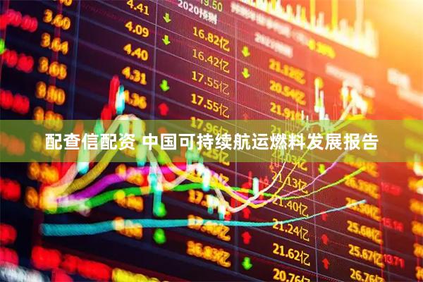 配查信配资 中国可持续航运燃料发展报告